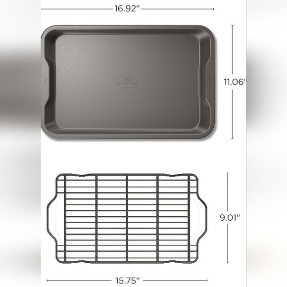 Ninja Never Stick Essential 2-Piece Baking Sheet & Rack Set - Picture 3 of 11